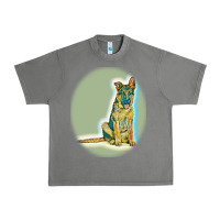 Tornado German Shepherd isolated on whot. Urban Heavy Tee - SnappyArt