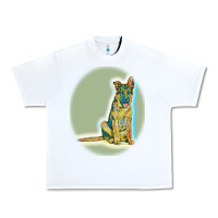 White German Shepherd isolated on whot. Urban Heavy Tee - SnappyArt