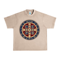 French Oak Saint Benedict Medal 1 Urban Heavy Tee - SnappyArt
