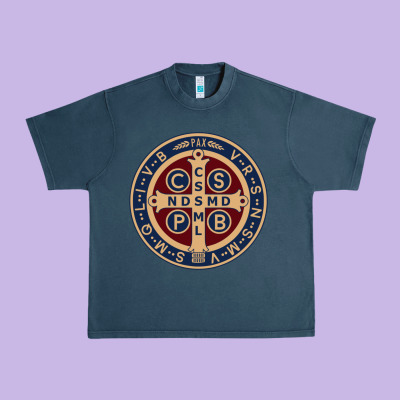 Saint Benedict Medal 1 Urban Heavy Tee Designed By Snappyart