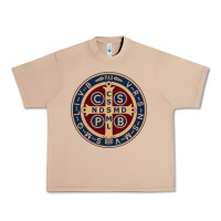 Burro Saint Benedict Medal 1 Urban Heavy Tee - SnappyArt