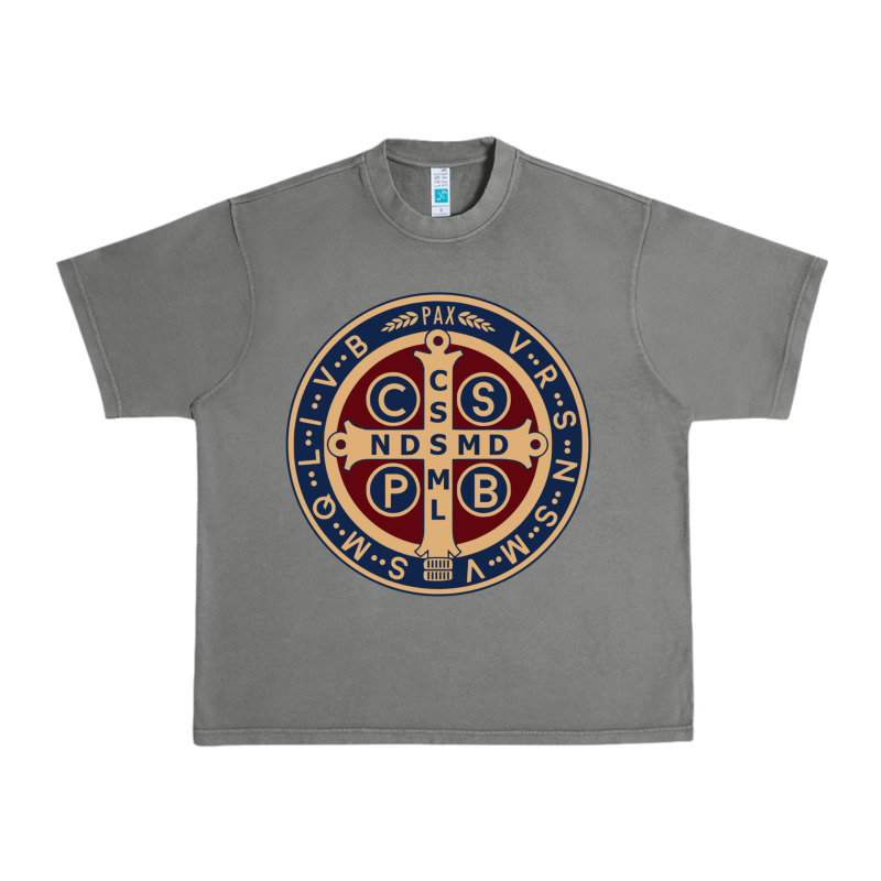 Saint Benedict Medal 1 Urban Heavy Tee by SnappyArt | Teevron