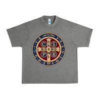 Tornado Saint Benedict Medal 1 Urban Heavy Tee - SnappyArt