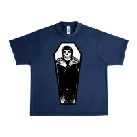 Navy the crimson ghost Urban Heavy Tee - SnappyArt