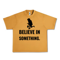 Peanut Butter Colin Kaepernick Believe In Something Urban Heavy Tee - SnappyArt