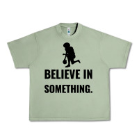 Oil Green Colin Kaepernick Believe In Something Urban Heavy Tee - SnappyArt