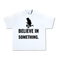 White Colin Kaepernick Believe In Something Urban Heavy Tee - SnappyArt