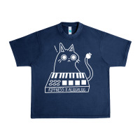 Navy The KIFFNESS X ALUGALUG white cat Classic Urban Heavy Tee - SnappyArt