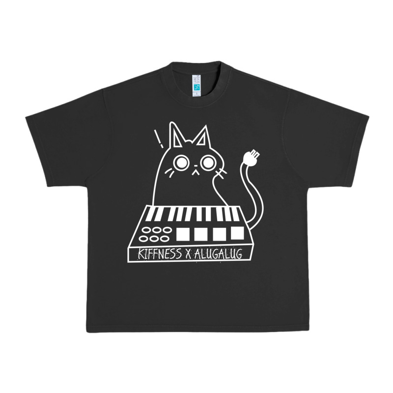 The Kiffness X Alugalug White Cat Classic Urban Heavy Tee by SnappyArt | Teevron