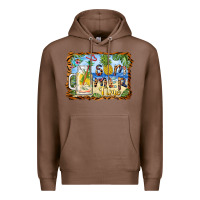 Chestnut summer time pineapple and  beach Premium Hoodie - BarkalooDesign