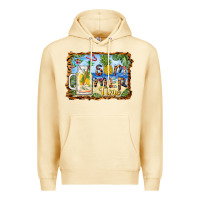 Pina Colada summer time pineapple and  beach Premium Hoodie - BarkalooDesign