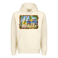 Sandshell summer time pineapple and  beach Premium Hoodie - BarkalooDesign