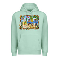 Seafoam summer time pineapple and  beach Premium Hoodie - BarkalooDesign