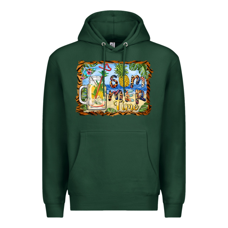 Summer Time Pineapple And  Beach Premium Hoodie by BarkalooDesign | Teevron