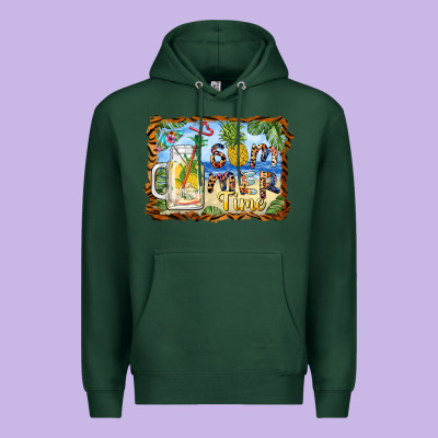 Summer Time Pineapple And  Beach Premium Hoodie Designed By Barkaloodesign