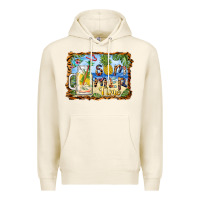 Tofu summer time pineapple and  beach Premium Hoodie - BarkalooDesign