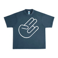 Midnight Navy shocker hand Urban Heavy Tee - SnappyArt