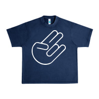 Navy shocker hand Urban Heavy Tee - SnappyArt