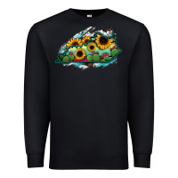 Black Kentucky map sunflower cactus serape Premium Sweatshirt - RanaPortraitStore