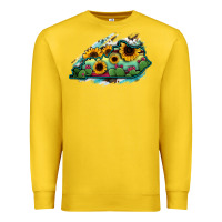Lemon Kentucky map sunflower cactus serape Premium Sweatshirt - RanaPortraitStore