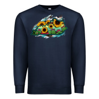 Navy Kentucky map sunflower cactus serape Premium Sweatshirt - RanaPortraitStore