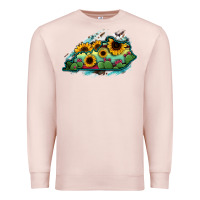 Pale Pink Kentucky map sunflower cactus serape Premium Sweatshirt - RanaPortraitStore