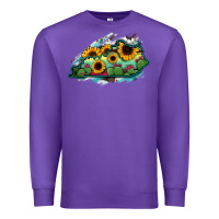 Purple Kentucky map sunflower cactus serape Premium Sweatshirt - RanaPortraitStore