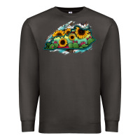Smoke Kentucky map sunflower cactus serape Premium Sweatshirt - RanaPortraitStore