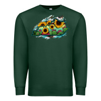 Sports Green Kentucky map sunflower cactus serape Premium Sweatshirt - RanaPortraitStore