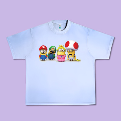 Super Minion Bros Urban Heavy Tee Designed By Floraart