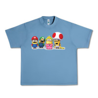 Pebble Blue Super Minion Bros Urban Heavy Tee - FloraArt