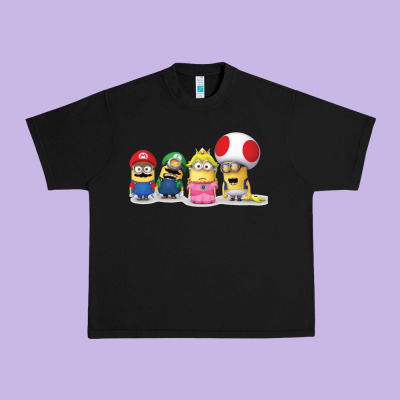 Super Minion Bros Urban Heavy Tee Designed By Floraart