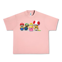 Salmon Super Minion Bros Urban Heavy Tee - FloraArt