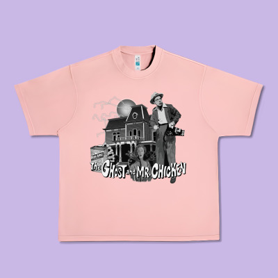 The Ghost And Mr Chicken Green Urban Heavy Tee Designed By Floraart