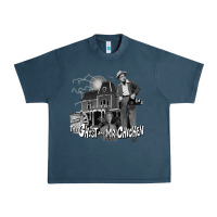 Midnight Navy the ghost and mr chicken green Urban Heavy Tee - FloraArt