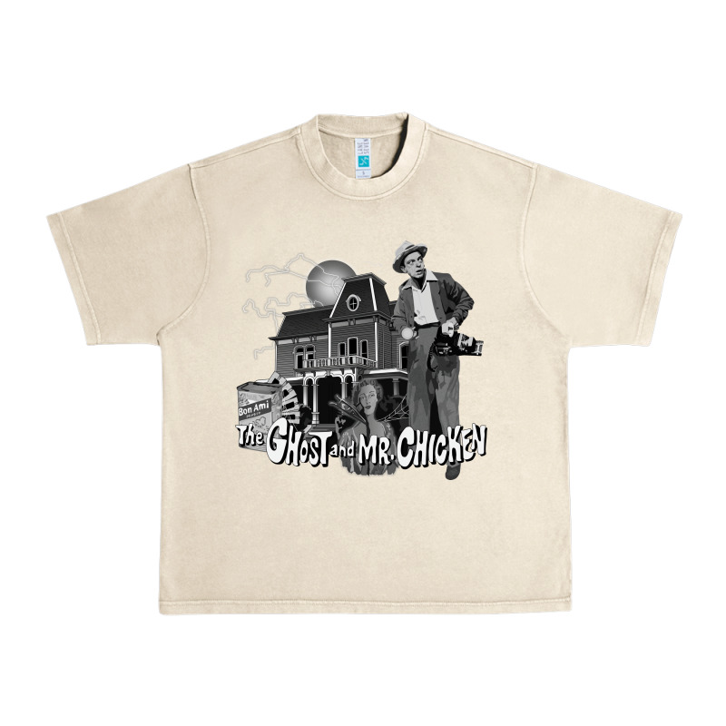 The Ghost And Mr Chicken Green Urban Heavy Tee by FloraArt | Teevron