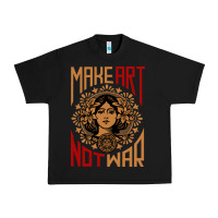 Black make art not war symbol Urban Heavy Tee - FloraArt