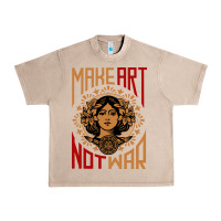 French Oak make art not war symbol Urban Heavy Tee - FloraArt