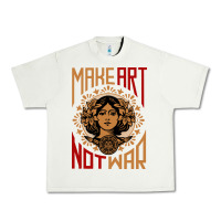 Pistachio make art not war symbol Urban Heavy Tee - FloraArt