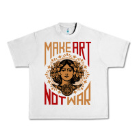 Lunar Rock make art not war symbol Urban Heavy Tee - FloraArt