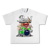 Lunar Rock ANIMAL DRUMMER PEARL DRUMS Urban Heavy Tee - FloraArt