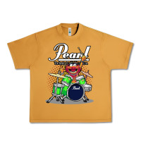 Peanut Butter ANIMAL DRUMMER PEARL DRUMS Urban Heavy Tee - FloraArt