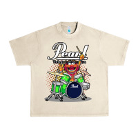 Sandshell ANIMAL DRUMMER PEARL DRUMS Urban Heavy Tee - FloraArt