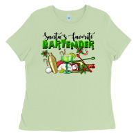 Matcha Santa's Favorite Bartender Ladies Tee - LillyAllenDesigns