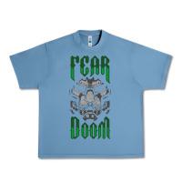Pebble Blue Fear Doom Urban Heavy Tee - FloraArt