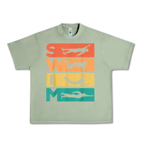 Oil Green retro vintage swimming gift for swimmers t shirt Urban Heavy Tee - FloraArt