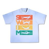 Retro Vintage Swimming Gift For Swimmers T Shirt Urban Heavy Tee | Teevron