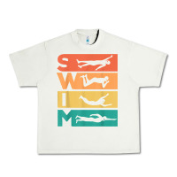 Pistachio retro vintage swimming gift for swimmers t shirt Urban Heavy Tee - FloraArt