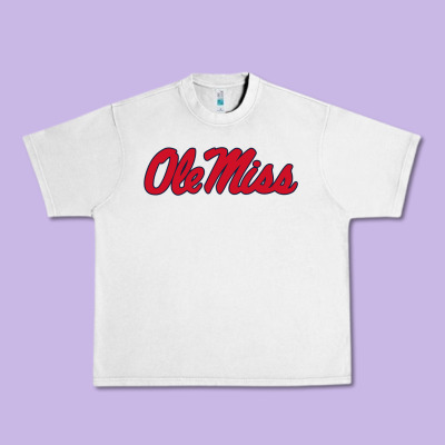 Ole Miss Urban Heavy Tee Designed By Floraart