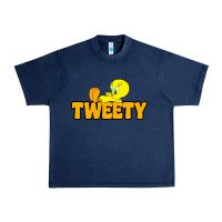 Navy tweety Urban Heavy Tee - FloraArt